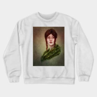 The Harvest Queen Fantasy Fairy Portrait of Young Persephone Crewneck Sweatshirt